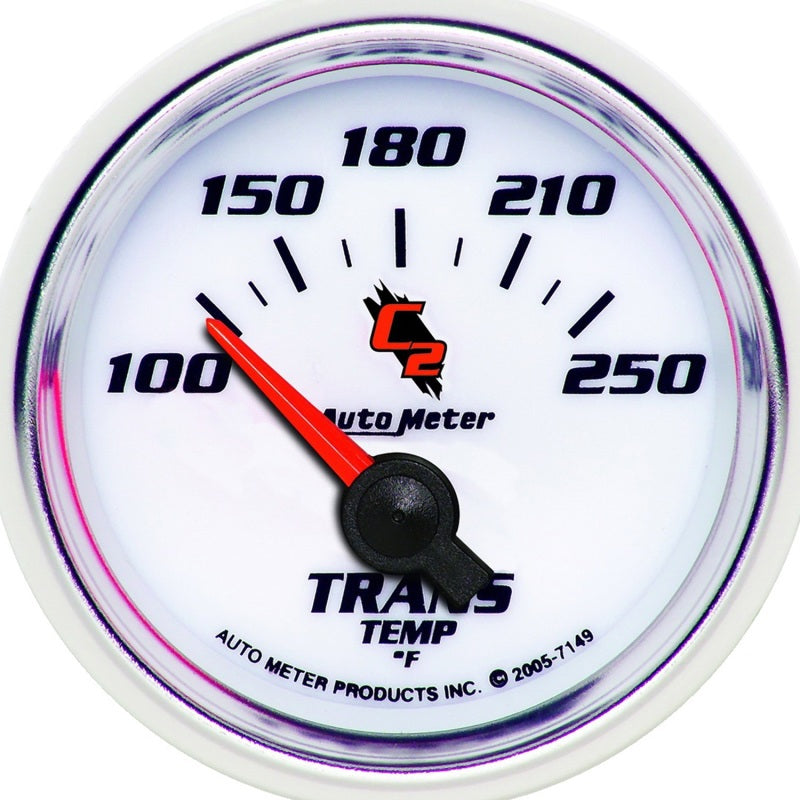 Autometer C2 52mm 100 - 250 Deg. F Electronic Trans Temp Gauge Gauges AutoMeter