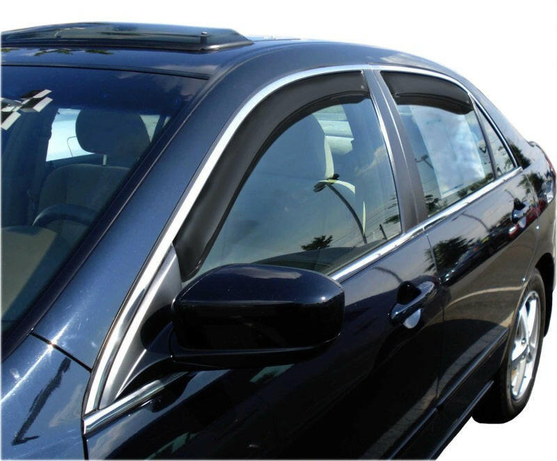 AVS 03-07 Honda Accord Ventvisor In-Channel Front & Rear Window Deflectors 4pc - Smoke Wind Deflectors AVS