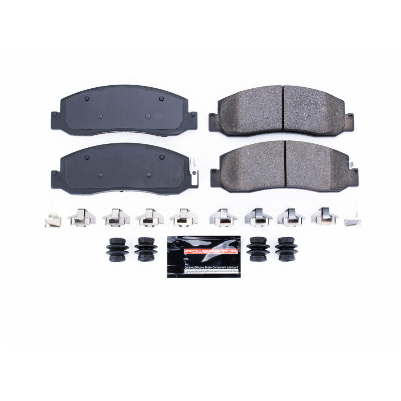 Power Stop 08-11 Ford F-250 Super Duty Front Z23 Evolution Sport Brake Pads w/Hardware Brake Pads - Performance PowerStop