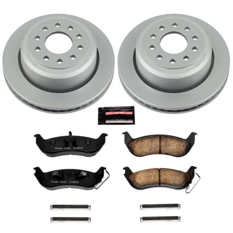 Power Stop 03-11 Lincoln Town Car Rear Z17 Evolution Geomet Coated Brake Kit Brake Kits - Performance Blank PowerStop