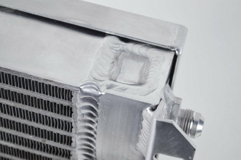 CSF Dual Fluid Bar & Plate HD Oil Cooler w/9in SPAL Fan (1/3 & 2/3 Partition) - 13.8in L x 10in H Oil Coolers CSF