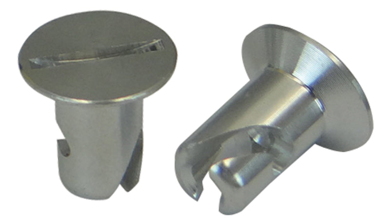 Moroso Quick Fastener - Flush Head - 5/16in x .400in - Aluminum - 10 Pack Fittings Moroso