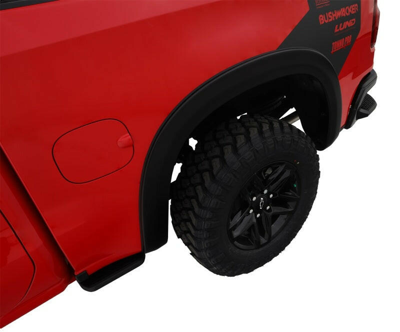 Bushwacker 19-21 Chevrolet Silverado 1500 OE-Style 4PC Fender Flares Black Smooth Fender Flares Bushwacker