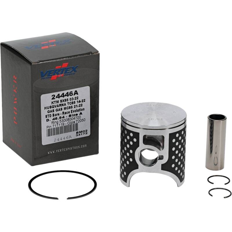 Vertex Piston 03-24 KTM 85 SX 85cc Cast Race Evolution Piston Kit Piston Sets - Powersports Vertex Pistons