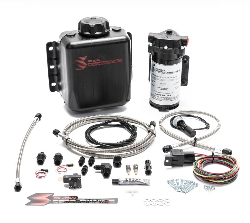 Snow Performance Stg 1 Boost Cooler F/I Water Injection Kit (Incl. SS Braided Line and 4AN Fittings) Water Meth Kits Snow Performance