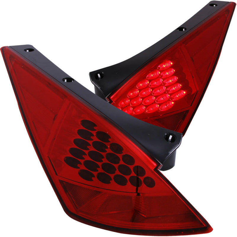 ANZO 2003-2005 Nissan 350Z LED Taillights Red Tail Lights ANZO