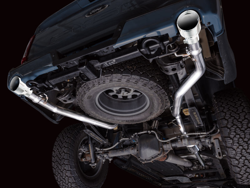 AWE Tuning 2021+ Ford F150 Tremor w/ Bumper Cutouts 0FG Non-Resonated Cat-Back w/ Chrome Silver Tips Catback AWE Tuning