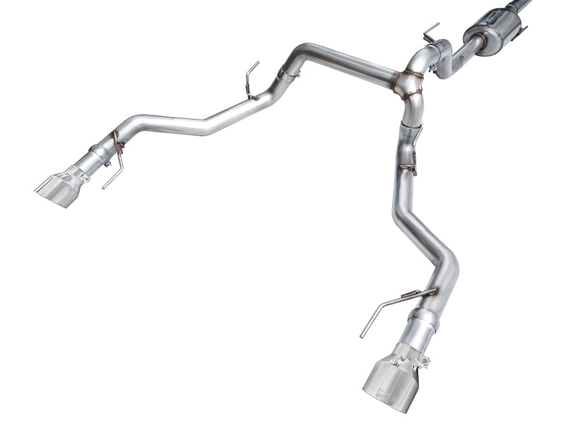 AWE Tuning 2021+ Ford F150 Tremor w/ Bumper Cutouts 0FG Non-Resonated Cat-Back w/ Chrome Silver Tips Catback AWE Tuning