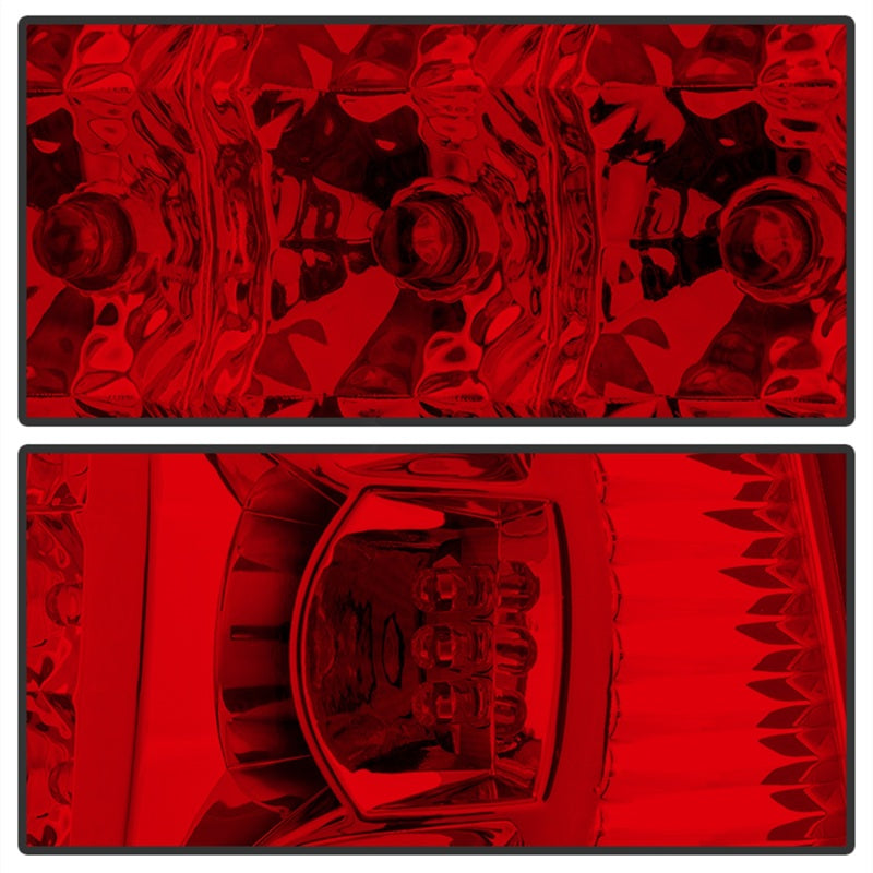 xTune Ford F150 Styleside 97-03 Super Duty 99-07 LED Tail Lights Red Smoke ALT-ON-FF15097-LED-RC Tail Lights SPYDER