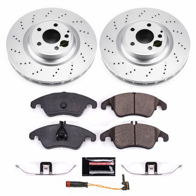 Power Stop 17-18 Mercedes-Benz SLC300 Front Z23 Evolution Sport Coated Brake Kit Brake Kits - Performance D&S PowerStop