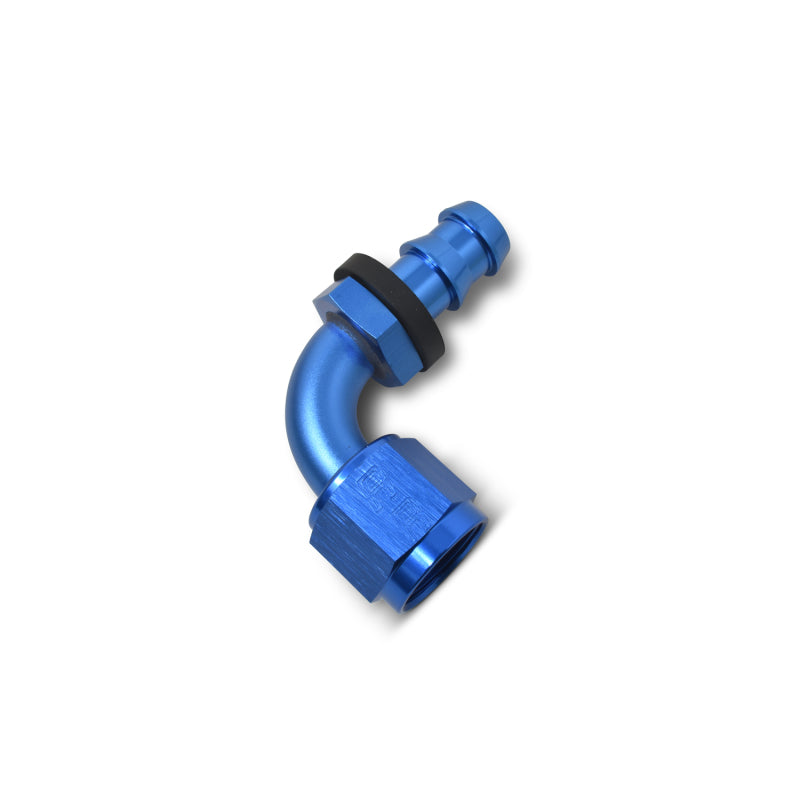 Russell Performance -4 AN Twist-Lok 90 Degree Hose End (Blue) Fittings Russell
