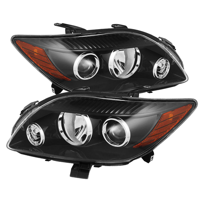 xTune Scion Tc 08-10 Crystal Headlights Black HD-JH-STC08-AM-BK Headlights SPYDER