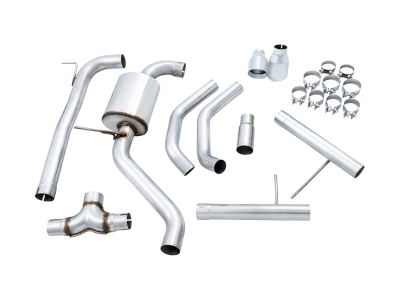 AWE Tuning 18-21 Volkswagen Jetta GLI Mk7 Track Exhaust - Chrome Silver Tips (Fits High-Flow DP) Catback AWE Tuning