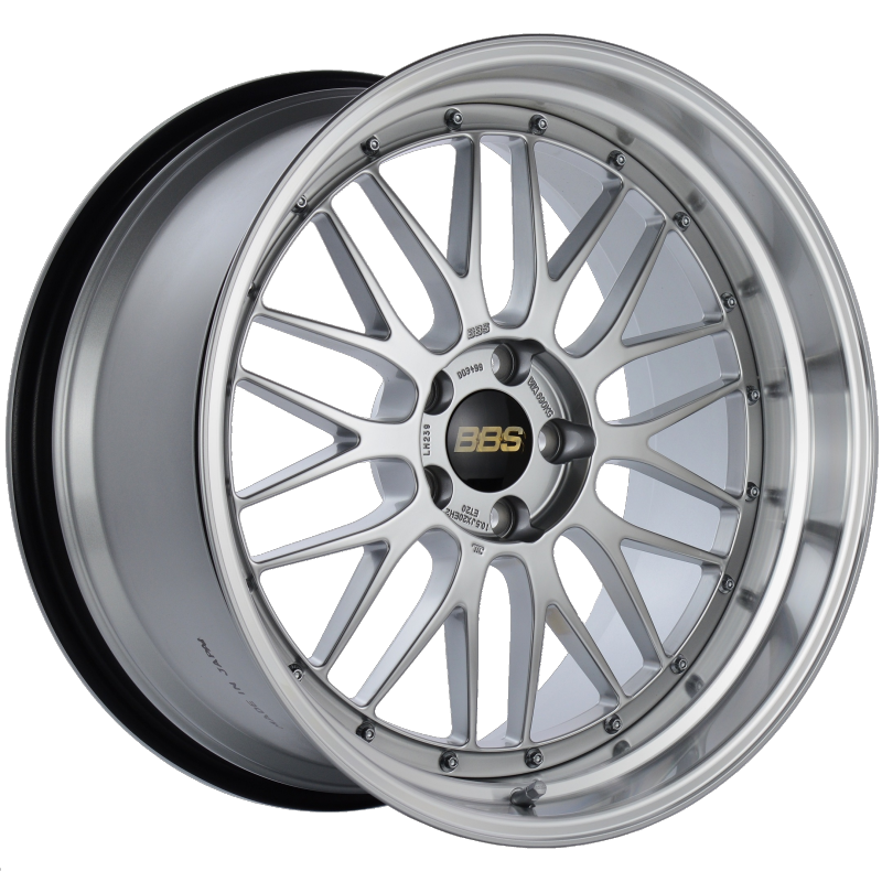 BBS LM 20x10.5 5x114.3 ET20 CB66 Diamond Silver Center Diamond Cut Lip Wheel Wheels - Forged BBS