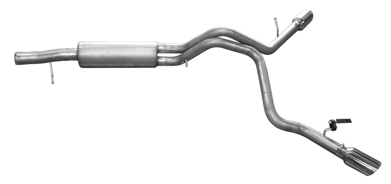 Gibson 11-14 Cadillac Escalade Base 6.2L 3.5in/3in Cat-Back Dual Extreme Exhaust - Stainless Catback Gibson