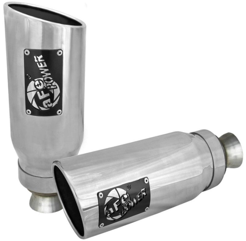 aFe MACH Force-XP 4-1/2in Steel OE Replacement Exhaust Tips - 2021+ Dodge Ram (5.7L V8) - Polished Tips aFe