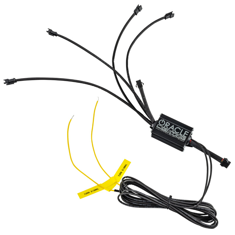 Oracle 15-17 Ford Mustang V6/GT/Shelby Dynamic DRL w/ Halo Kit - ColorSHIFT - Dynamic Headlights ORACLE Lighting