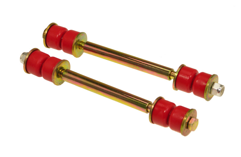 Prothane Universal End Link Set - 6 1/8in Mounting Length - Red Sway Bar Bushings Prothane