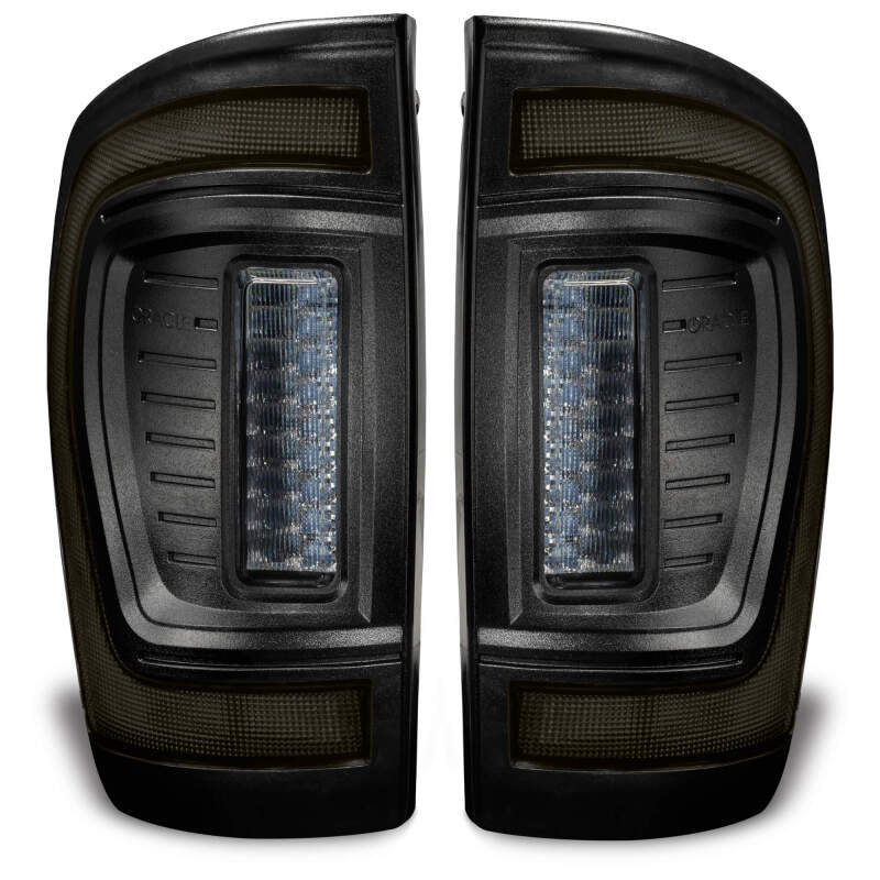 Oracle Lighting 16-23 Gen 3 Toyota Tacoma Black Series Flush Style LED Tail Lights Tail Lights ORACLE Lighting