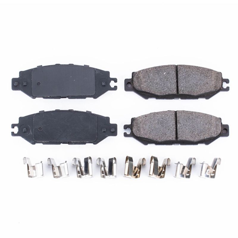 Power Stop 93-00 Lexus LS400 Rear Z17 Evolution Ceramic Brake Pads w/Hardware Brake Pads - OE PowerStop