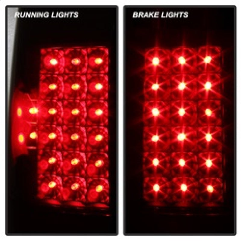 xTune Ford F250/350/450/550 Super Duty 99-07 LED Tail Lights Black Smoke ALT-JH-FF15097-LED-BKSM Tail Lights SPYDER