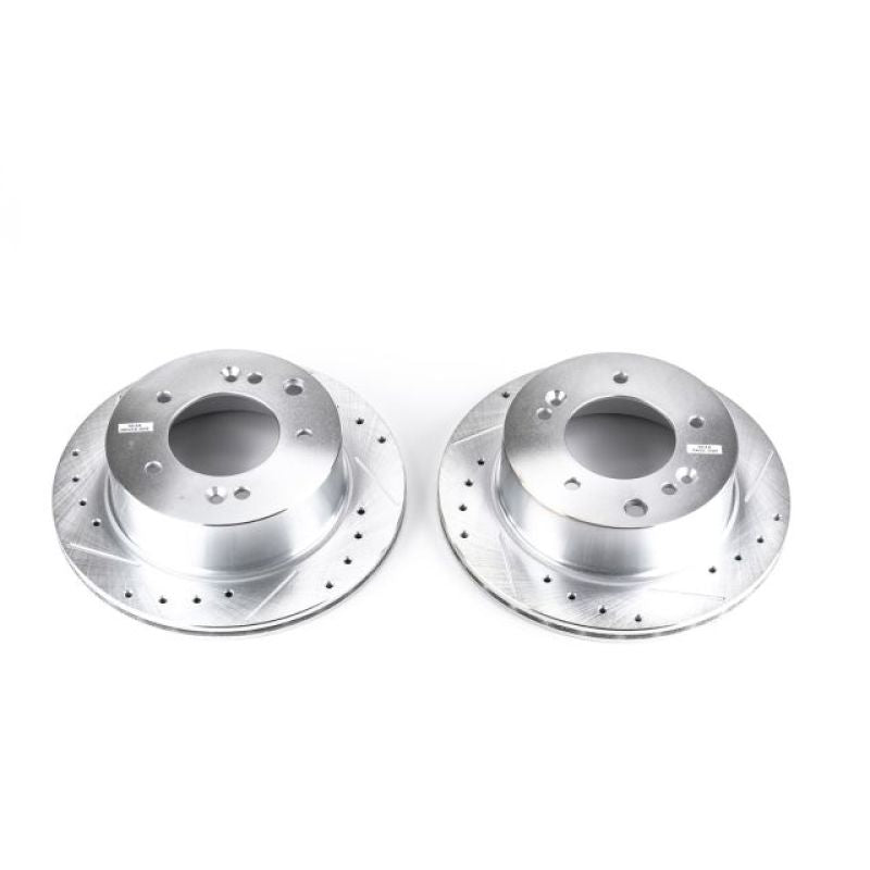 Power Stop 03-06 Kia Sorento Rear Evolution Drilled & Slotted Rotors - Pair Brake Rotors - Slot & Drilled PowerStop