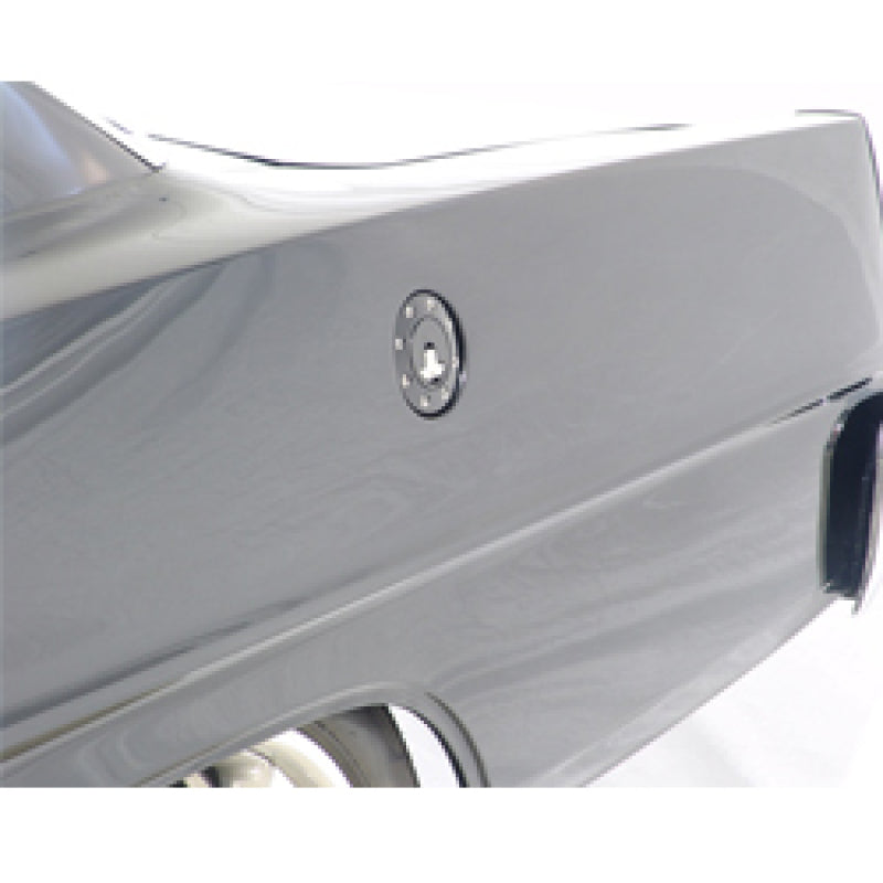 Ridetech 66-67 Chevy Nova Locking Gas Cap (Black Anodized) Fuel Caps Ridetech