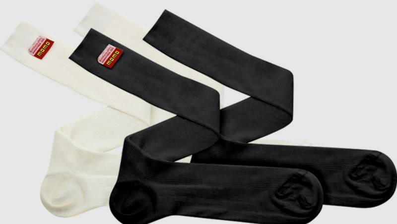 Momo Comfort Tech Socks Large (FIA 8856-2000)-Black Racing Suits MOMO