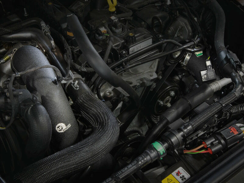 AFE 21-22 Ford Bronco L4-2.3L (t) BladeRunner Alum Hot/Cold Charge Pipe Kit - Black Intercoolers aFe