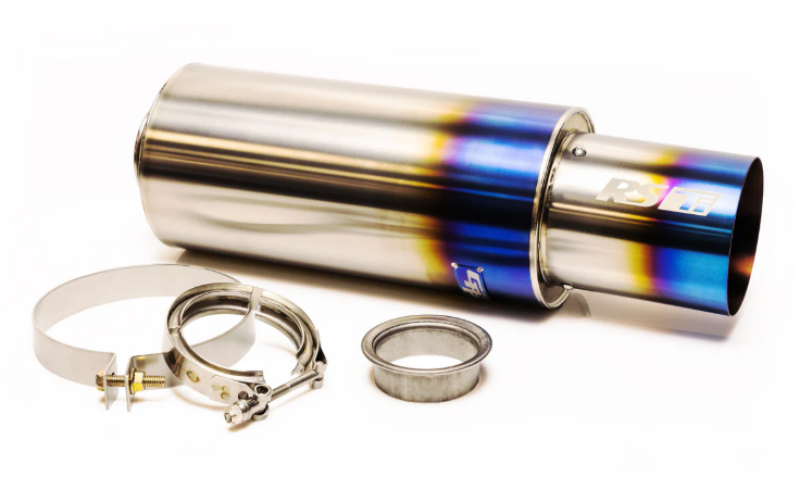 GReddy Universal 2.5in 3-Bolt Tip Revolution Ti Muffler Muffler GReddy