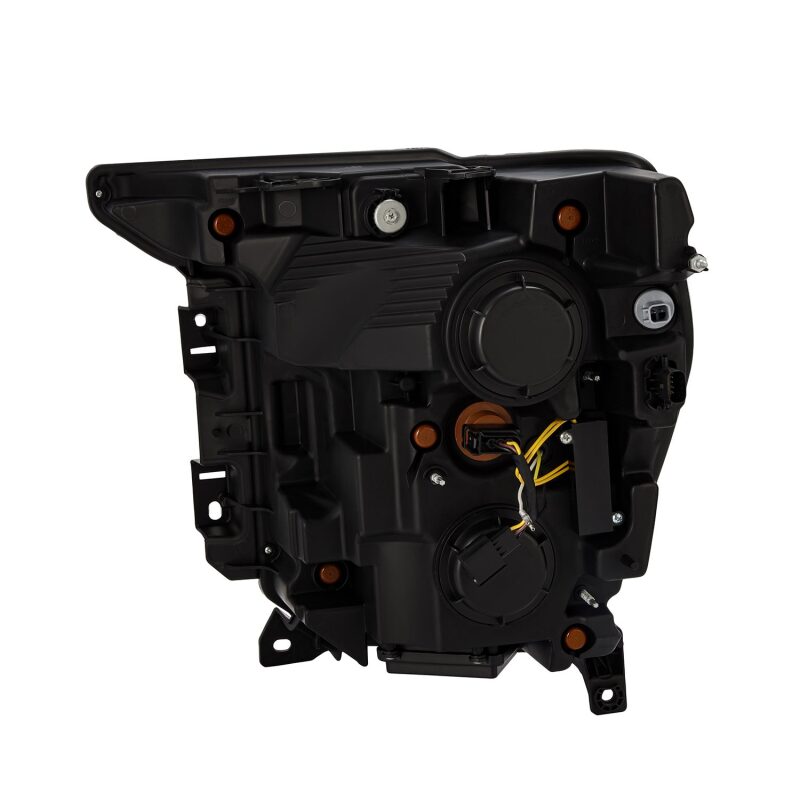 AlphaRex 21-22 Ford F-150 NOVA LED Proj Headlights Plank Style Blk w/Activ Light/Seq Signal Headlights AlphaRex