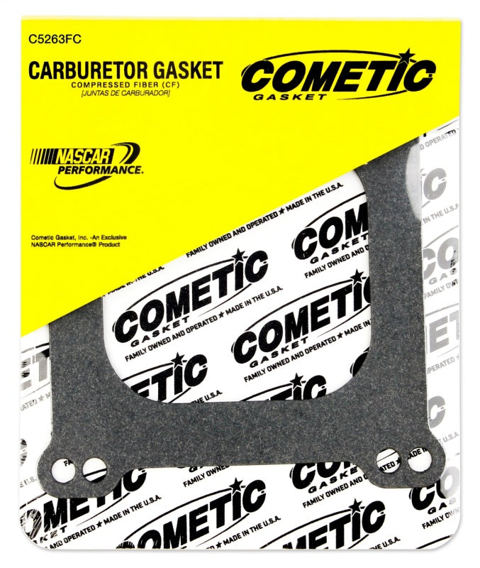 Cometic Holley 4 Barrel 4150 Style .047in Fiber Carburetor Gasket - 3.770in x 3.880in - Open Plenum Gasket Kits Cometic Gasket