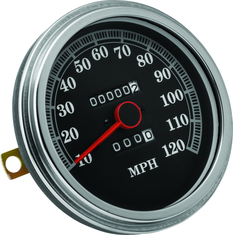 Bikers Choice 91-95 Softail Black Face Speedo With Dome Lens 2240:60 Front Drive Cast Dash Only Gauges Bikers Choice