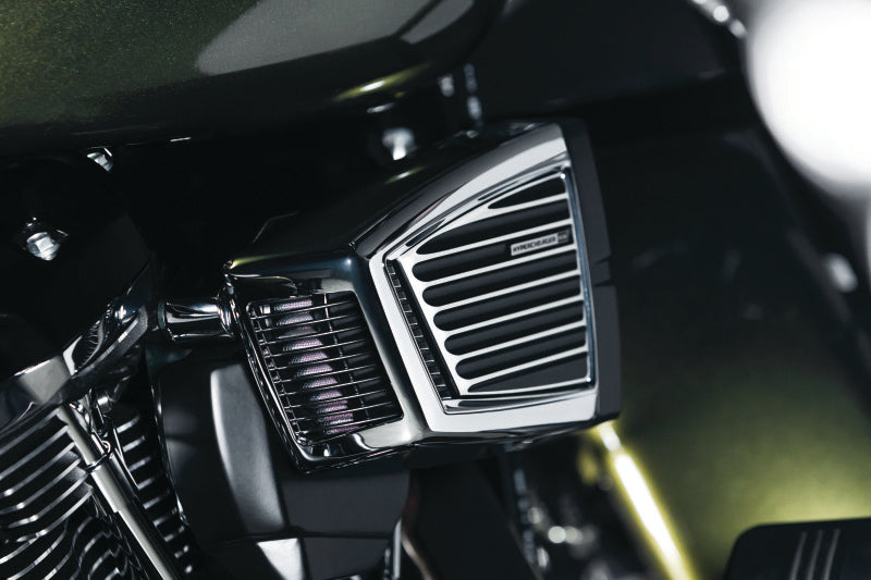 Kuryakyn Classic Faceplate Hypercharger ES Black & Chrome Bolts Kuryakyn