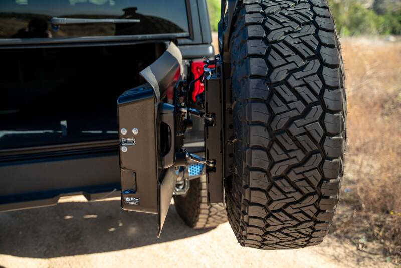 DV8 Offroad 18-23 Jeep Wrangler JL MTO Series Bumper Spare Tire Swing Gate Tailgate Accessories DV8 Offroad