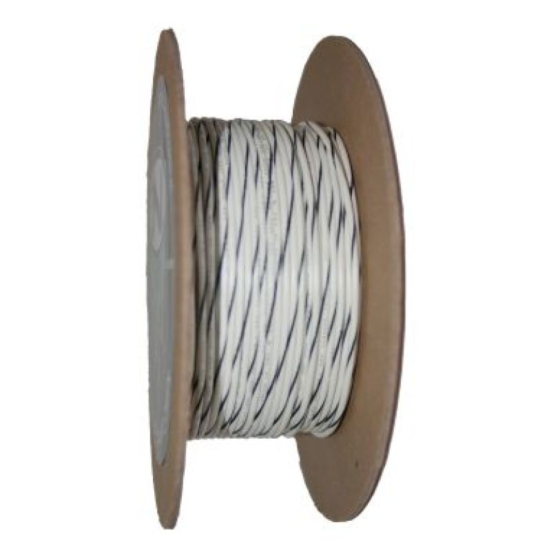 NAMZ OEM Color Primary Wire 100ft. Spool 20g - White/Black Stripe Wire Loom NAMZ