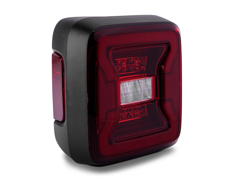 Raxiom 18-22 Jeep Wrangler JL LED Tail Lights- Black Housing - Red Lens Tail Lights Raxiom