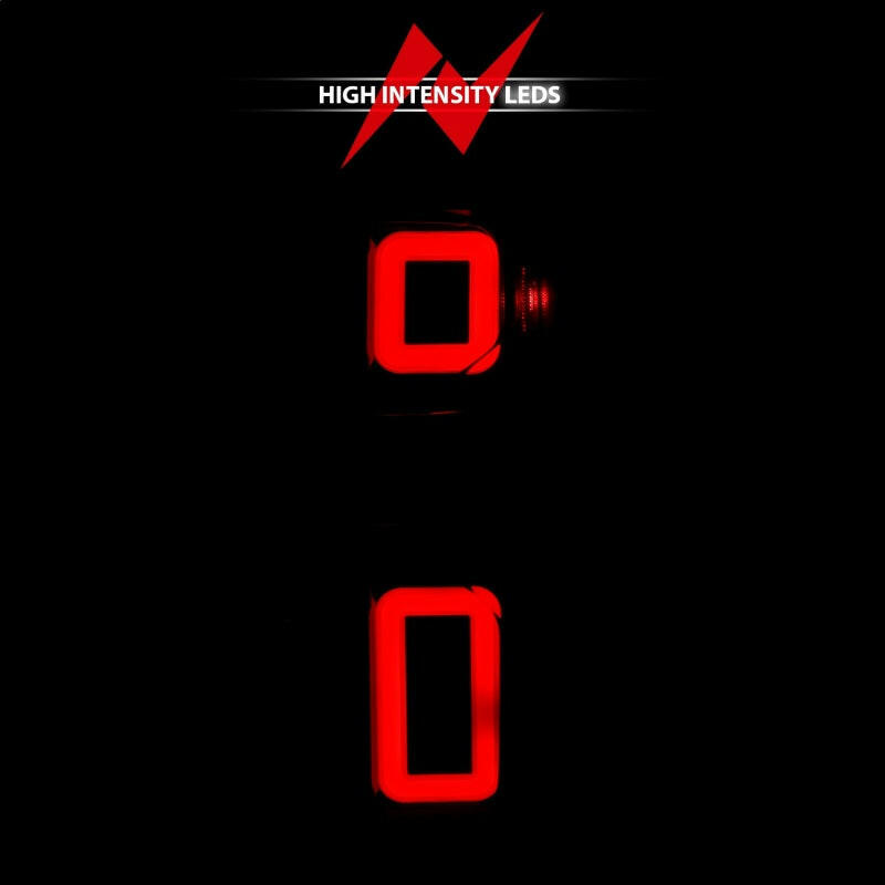 ANZO 19-21 Chevy Silverado Full LED Taillights Black Housing Smoke Lens G2 (w/C light Bars) Tail Lights ANZO