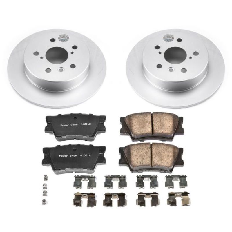 Power Stop 18-19 Toyota Camry Rear Z17 Evolution Geomet Coated Brake Kit Brake Kits - Performance Blank PowerStop