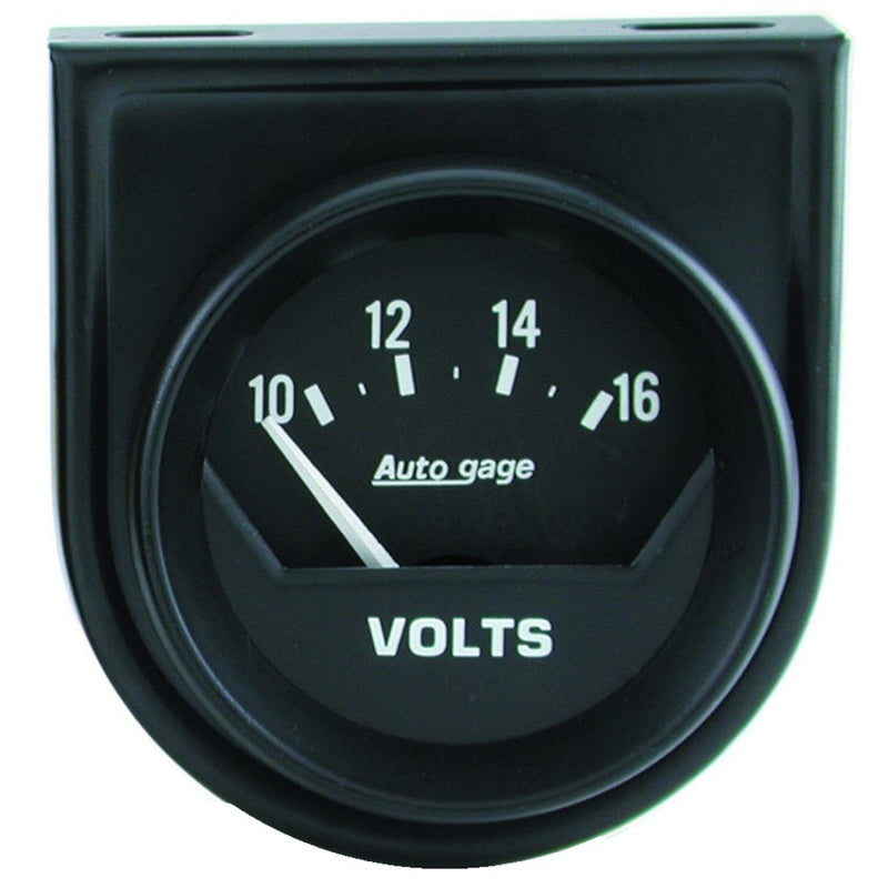 Autometer AutoGage 2in Voltmeter 10-16V Auto Gauge - Black Gauges AutoMeter