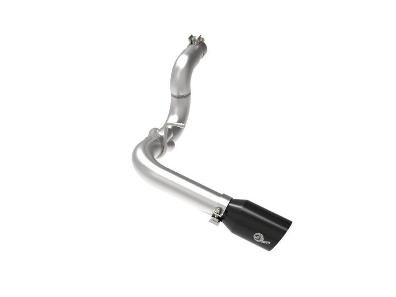 aFe 20-21 Jeep Wrangler Large Bore-HD 3in 304 Stainless Steel DPF-Back Exhaust System - Black Tip DPF Back aFe