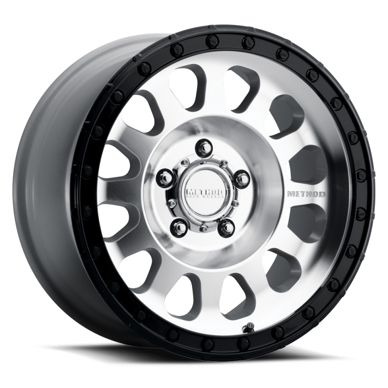 Method MR315 17x8.5 0mm Offset 5x5 BP 71.50mm CB Machined Wheel - Gloss Black Lip Wheels - Cast Method Wheels