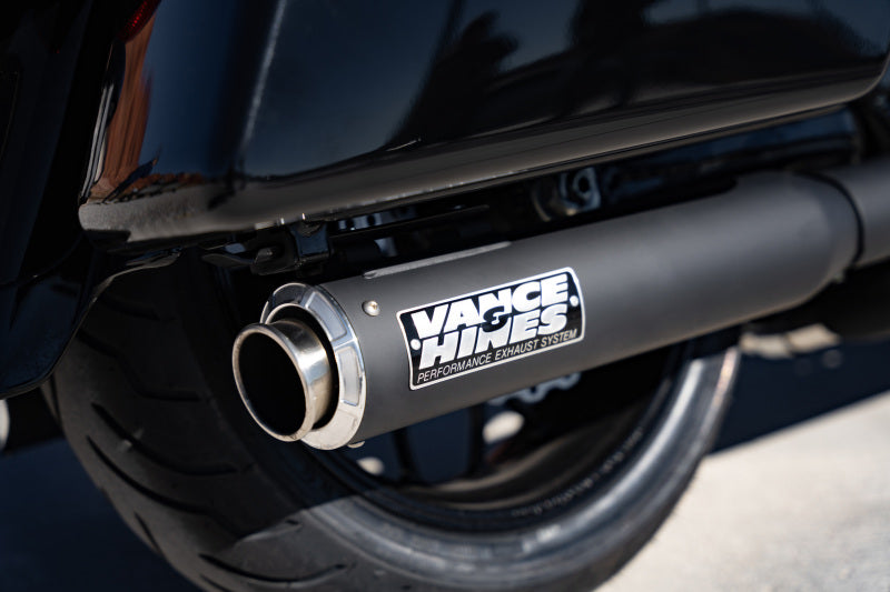 Vance & Hines 17-24 Harley-Davidson Touring Supersport Slip-On - Black Powersports Exhausts Vance and Hines