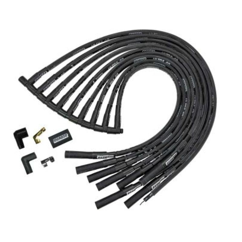 Moroso Chevrolet Big Block Ignition Wire Set - Ultra 40 - Sleeved - HEI - Straight - Black Spark Plug Wire Sets Moroso