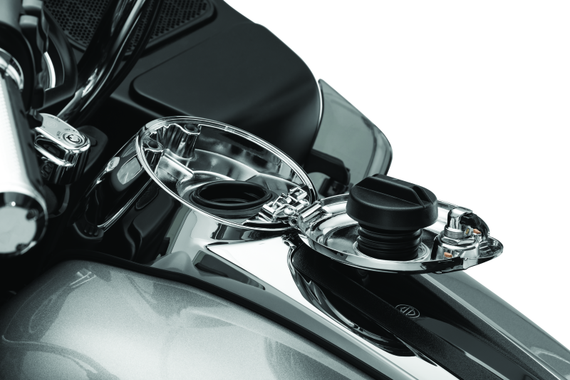 Kuryakyn Easy Fill Fuel Door Chrome Fuel Caps Kuryakyn