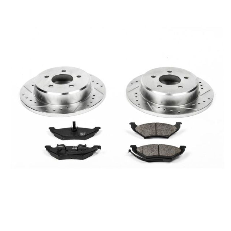 Power Stop 97-99 Chrysler Town & Country Rear Z23 Evolution Sport Brake Kit Brake Kits - Performance D&S PowerStop