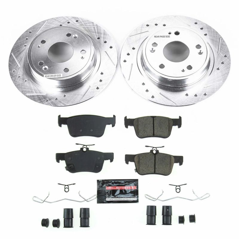 Power Stop 18-19 Honda Accord Rear Z23 Evolution Sport Brake Kit Brake Kits - Performance D&S PowerStop