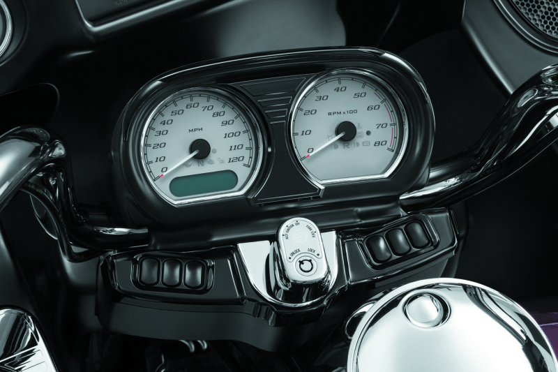 Kuryakyn Switch Panel Accent Black Air Filters - Direct Fit Kuryakyn