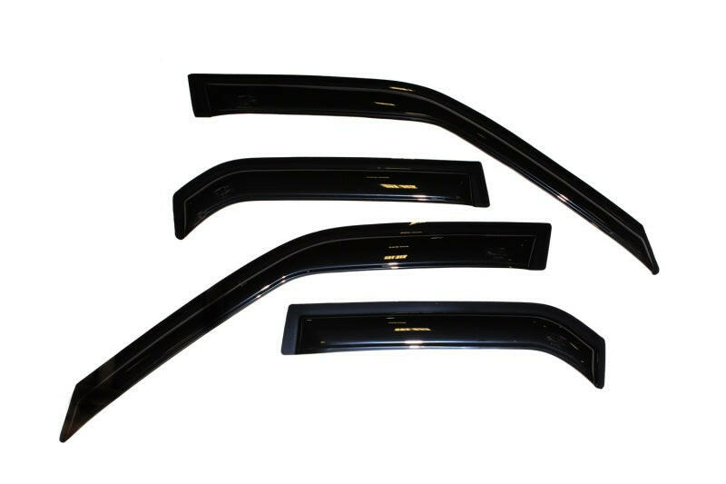 AVS 88-92 Toyota Corolla Ventvisor Outside Mount Window Deflectors 4pc - Smoke Wind Deflectors AVS