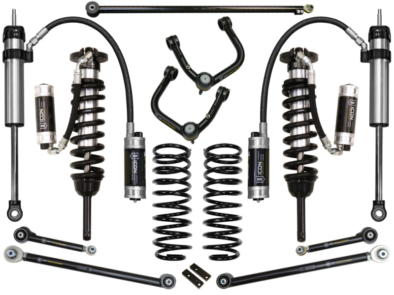 ICON 2010+ Toyota FJ/4Runner 0-3.5in Stage 7 Suspension System w/Tubular Uca Coilovers ICON